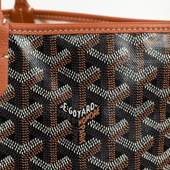 Goyard Saint Louis PM Black Goyardine Canvas Tote - Picture 10 of 11